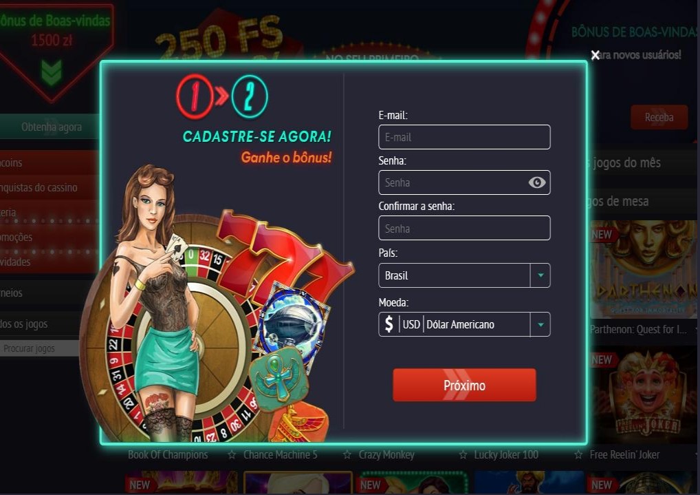 Registro no Pin-Up Casino